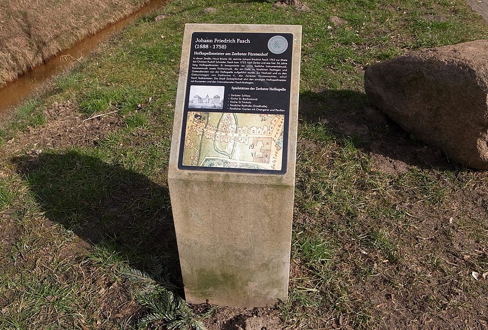 Fasch Gedenkstein in Zerbst